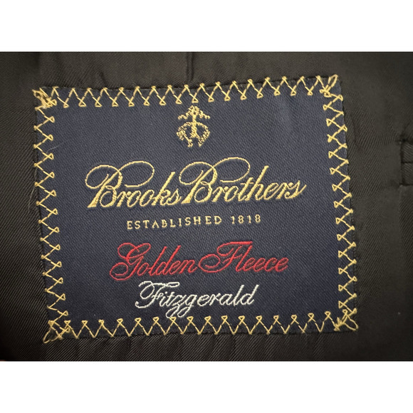 Brooks Brothers Golden Fleece Fitzgerald Blazer 41R 2-Button Gray Wool VBC Italy - Picture 3 of 14